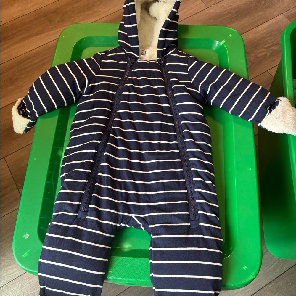 GAP Baby Sherpa Hooded One Piece